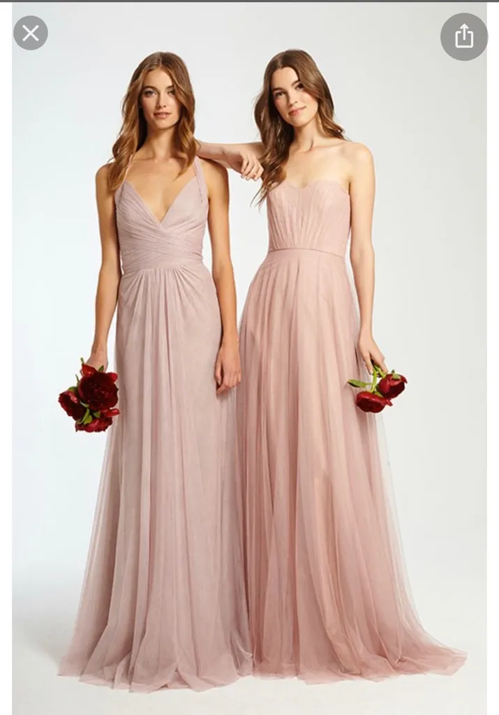 Bridesmaid Or Maid Of Honour Dress - Size 6 Blush Pink photo 1