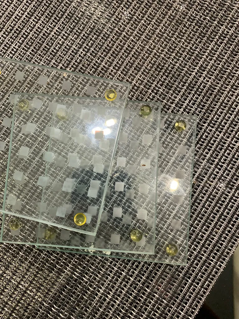 Clear Square Coasters photo 1
