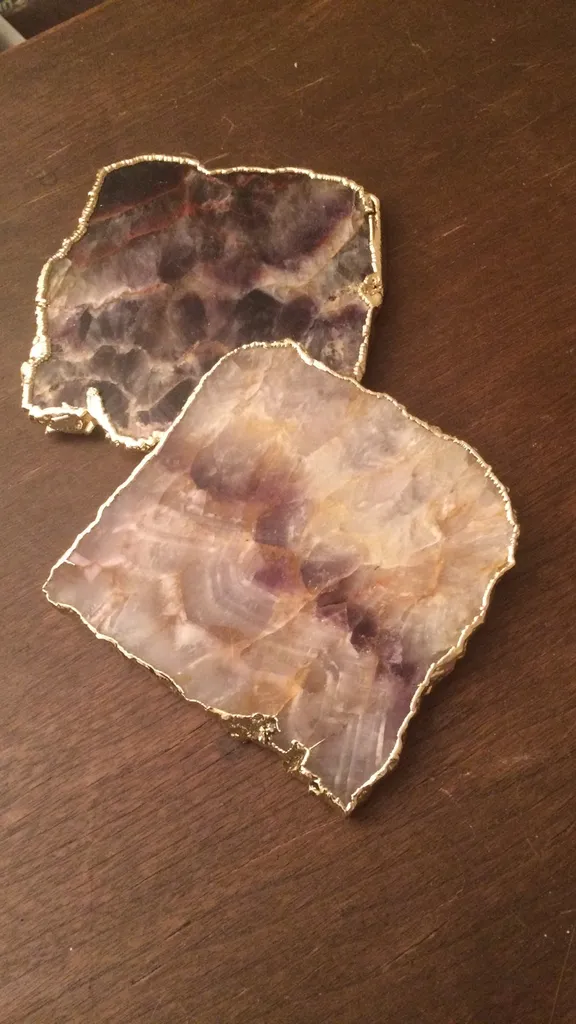 Anthropologie Geode Coasters photo 1