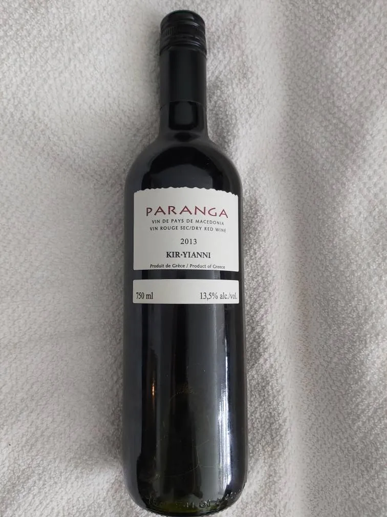 PARANGA  GREEK RED WINE 2013 photo 1