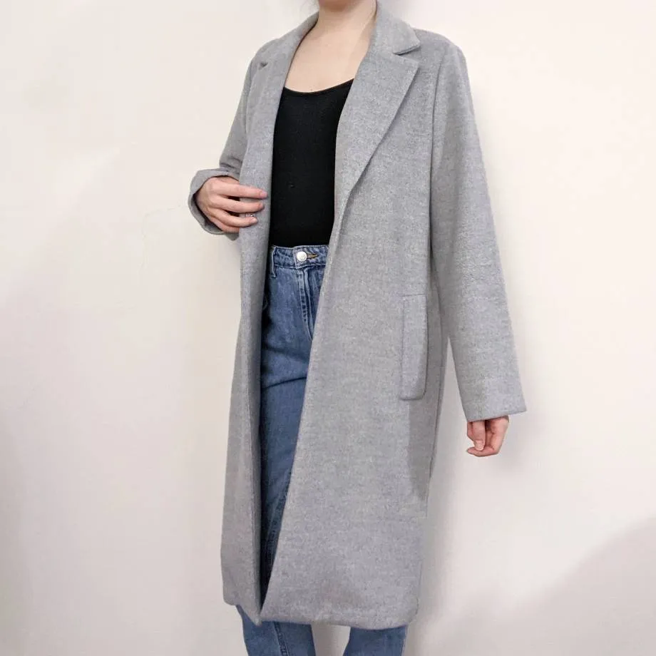 H&M Grey Long Coat photo 1