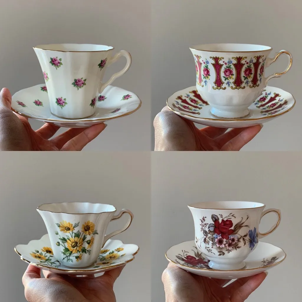 Bone China Teacup & Saucer Sets photo 1