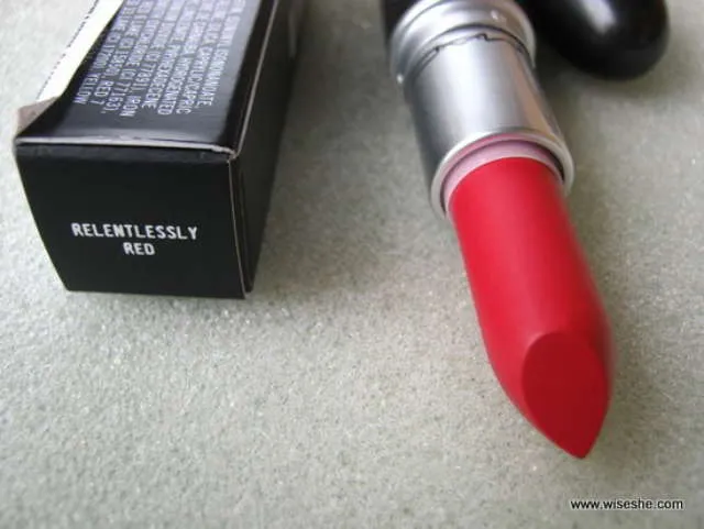 Matte MAC Lipstick in Relentlessly Red photo 1