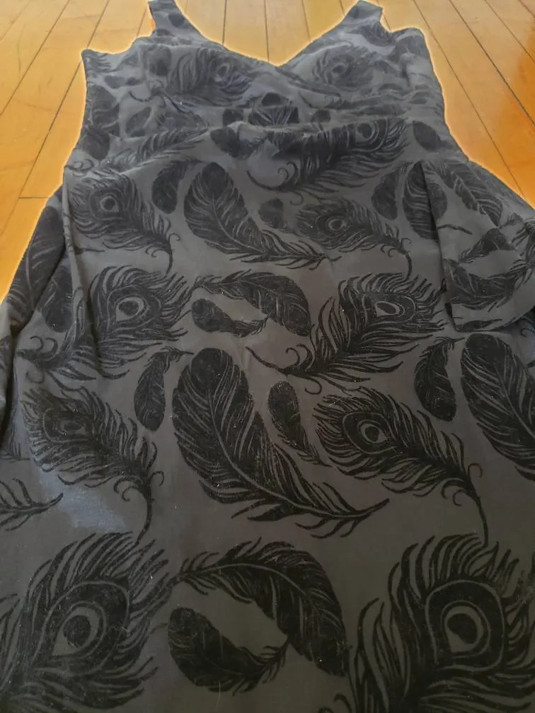 Peacock Pattern Dress photo 1