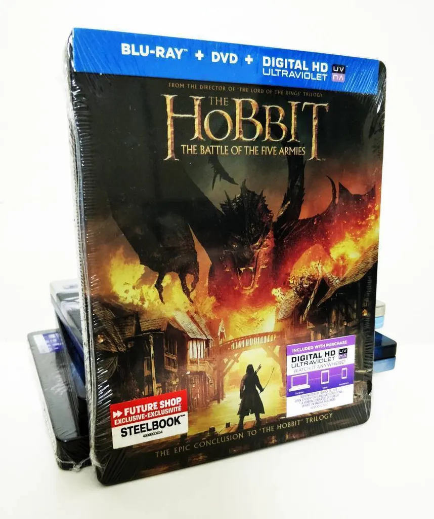 STEELBOOK(New/Sealed) Hobbit : The Battle Of The Five Armies photo 1
