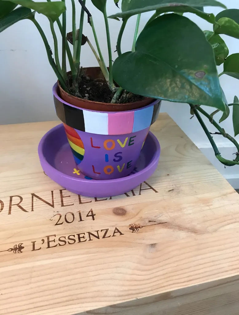 LGBTQ+ terracotta Planter photo 1