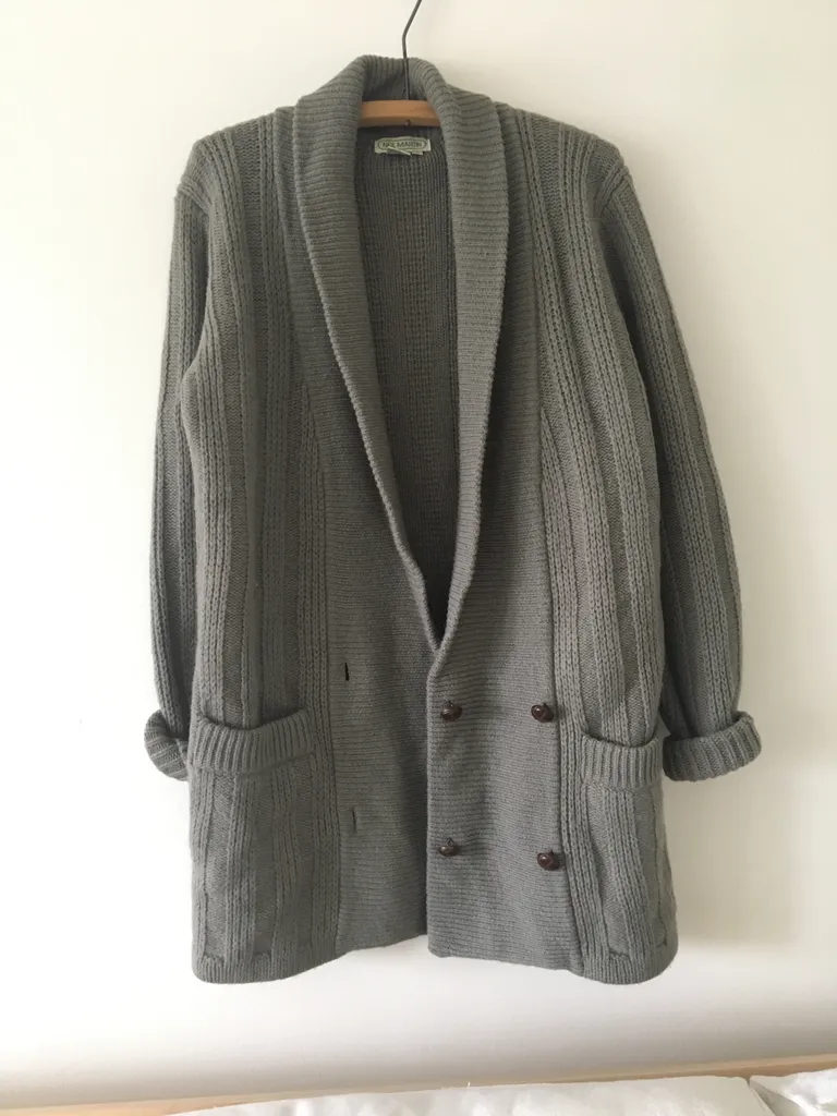 Pure Wool Grey Cardigan photo 1