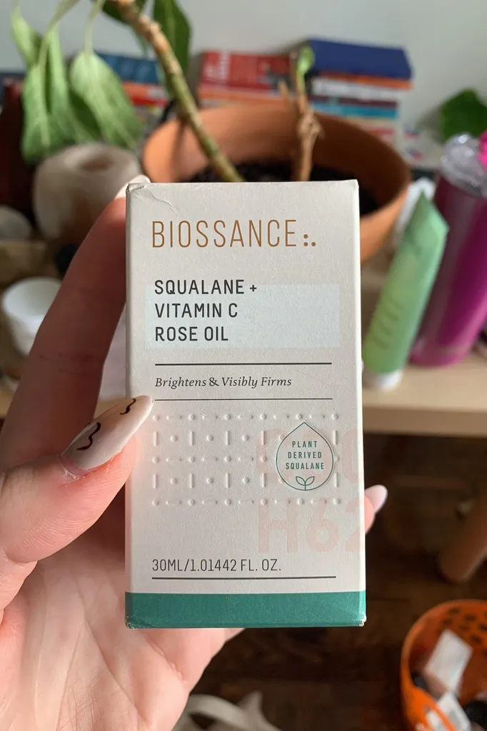 biossance squalane vitamin c rose face oil photo 1