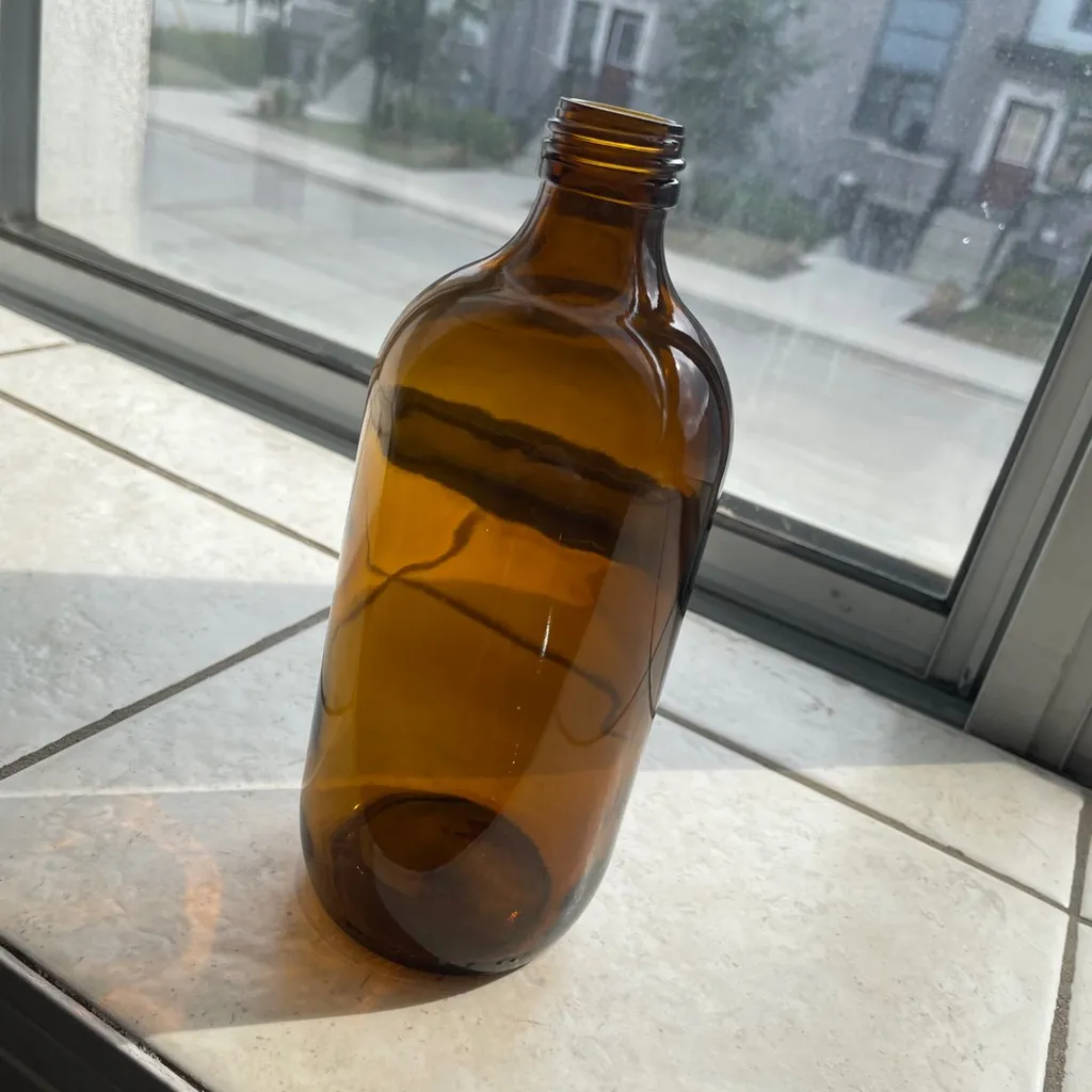 Amber Glass Bottle photo 1