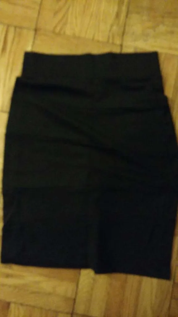 Black Pencil Skirt, Stretchy, 6 photo 1