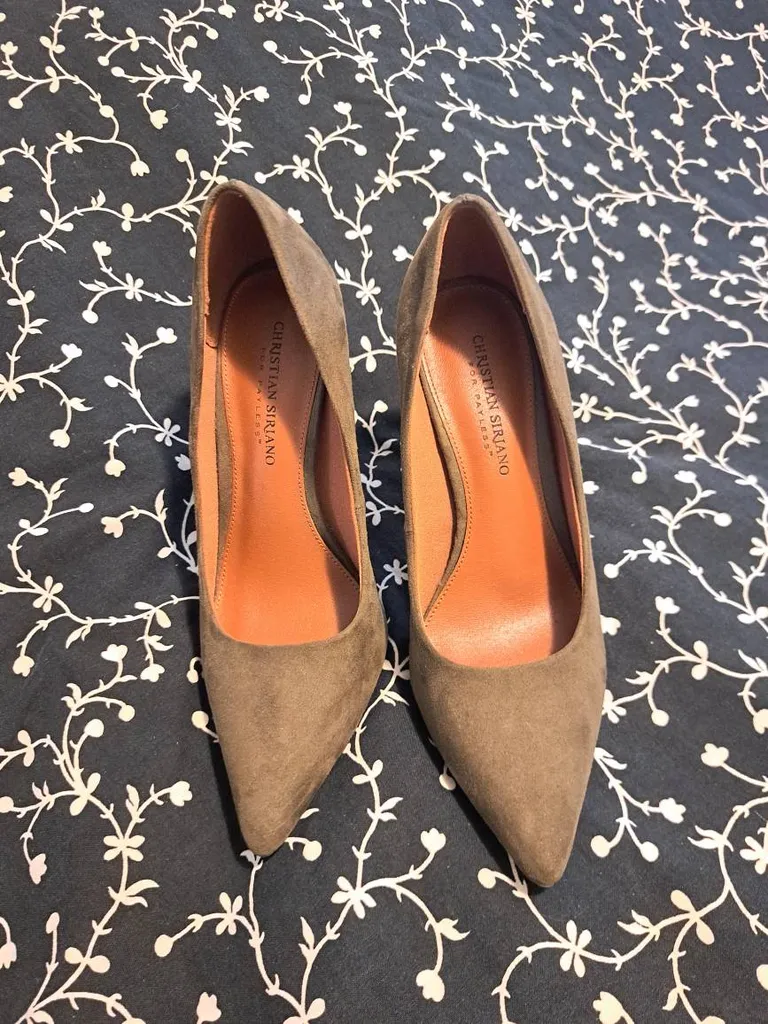 Green Suede Heels - 8.5 photo 1