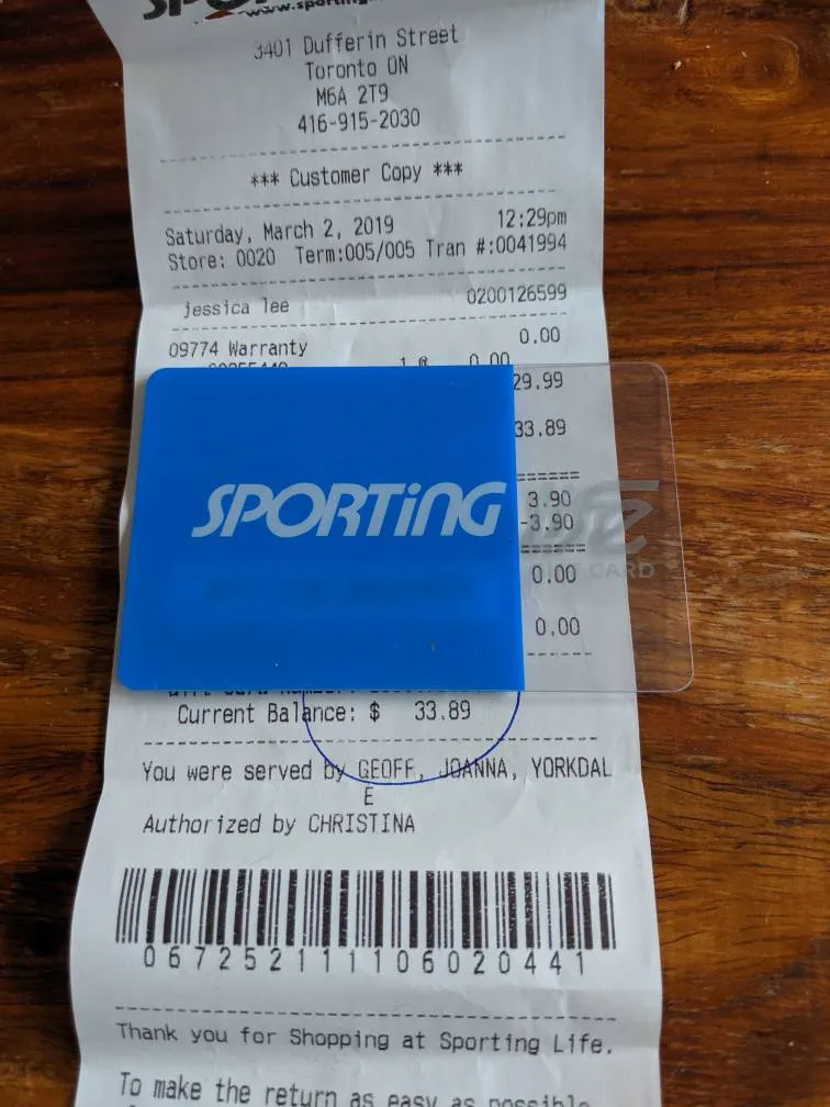 Sporting Life Gift Card photo 1