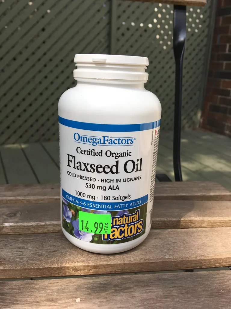 Natural Factors Flaxseed Oil Softgels photo 1