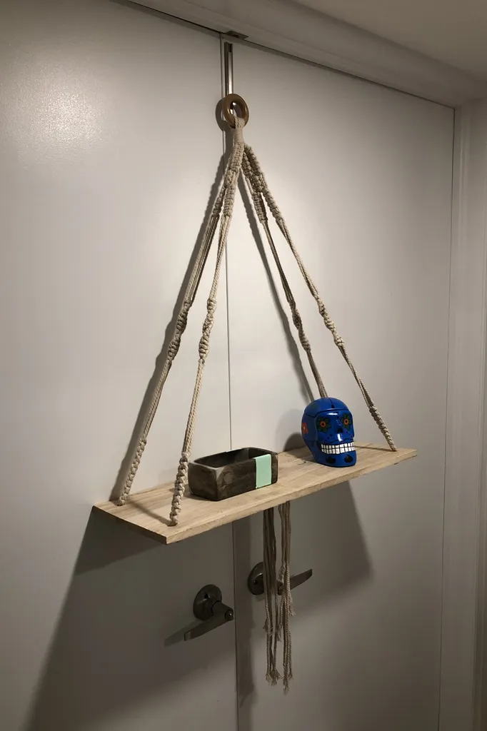 Macrame Hanging Shelf photo 1