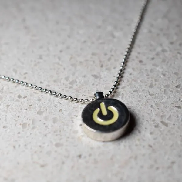 Power Button Necklace photo 1