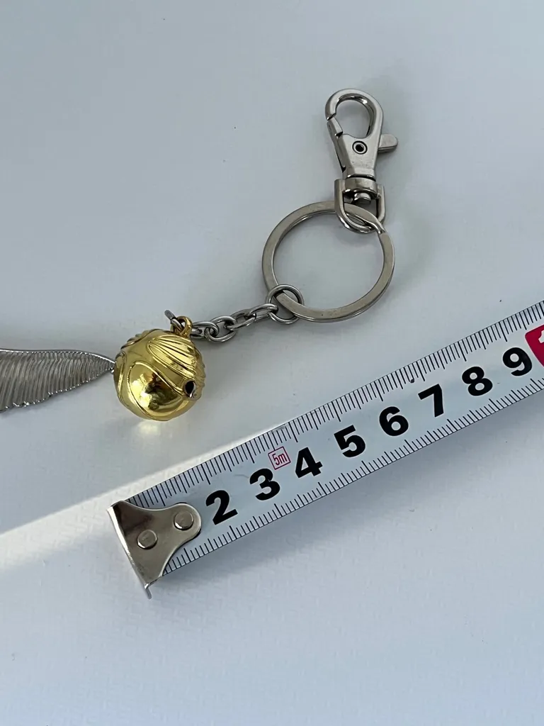 Harry Potter Gold Snitch Pewter Key Ring Keychain photo 1