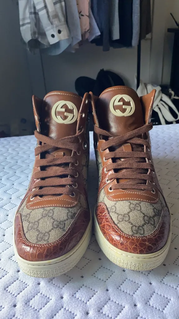 Gucci high top men size 7.5 US photo 1
