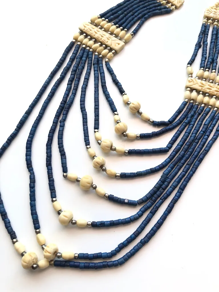 Ethnic Beaded Tier Necklace photo 1