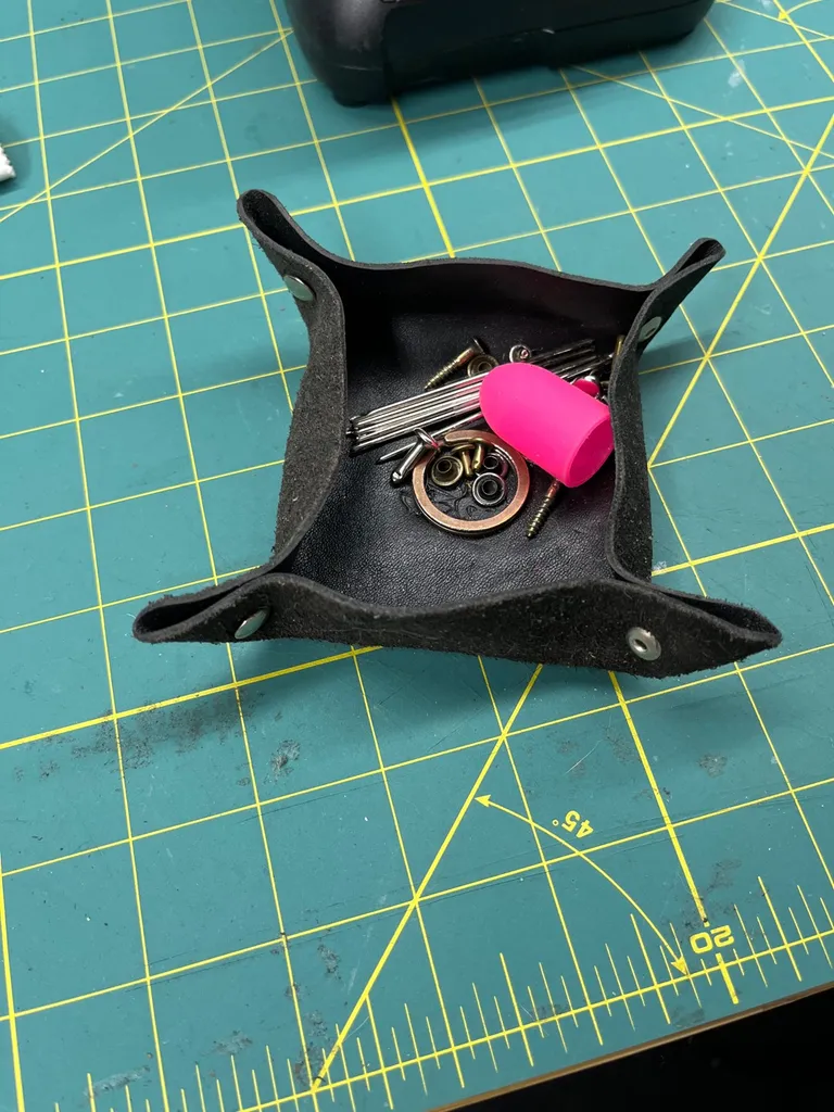 Cute Leather Handmade Tray photo 1