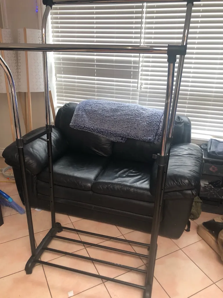 Like New Sturdy Dual Clothing Rack photo 1