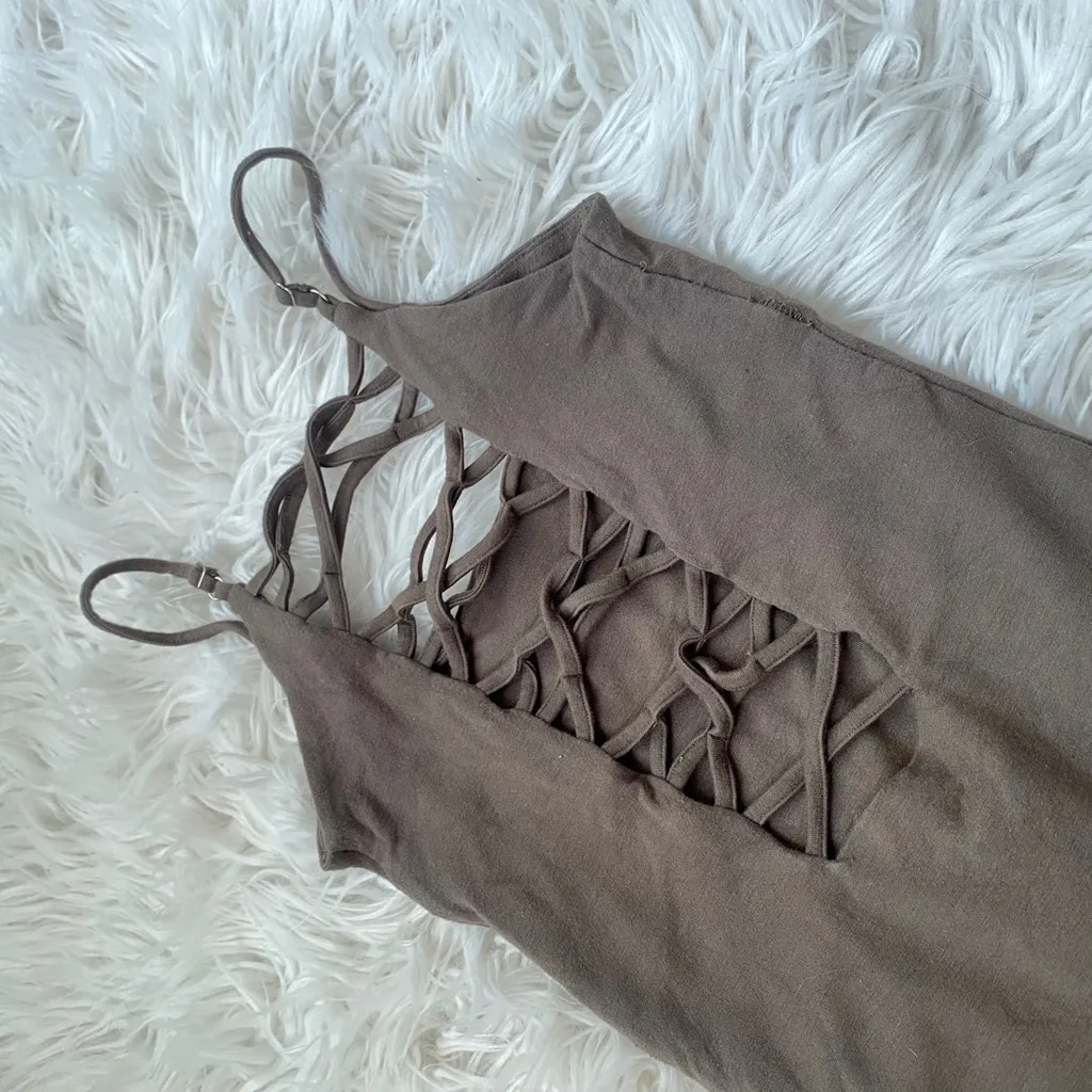 Oh Polly Dark Green Mini Dress photo 1