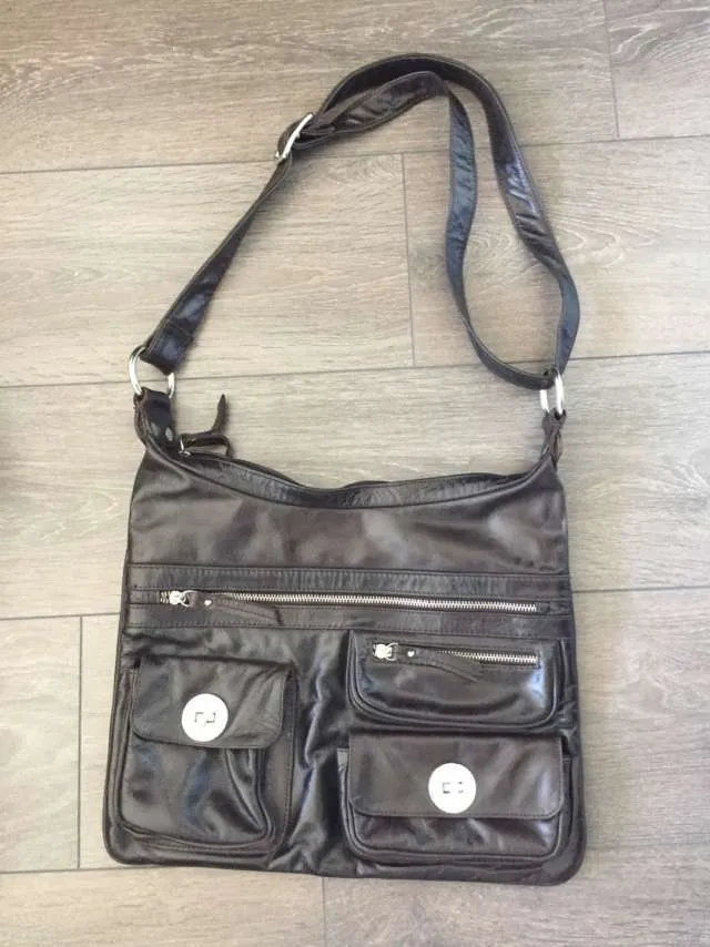 Brown Danier Leather Tote photo 1