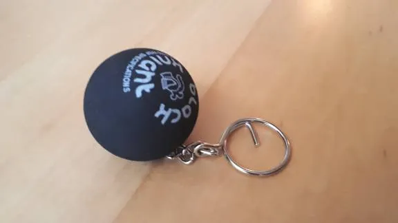 Squash Ball Key Chain (Black Knight) photo 1