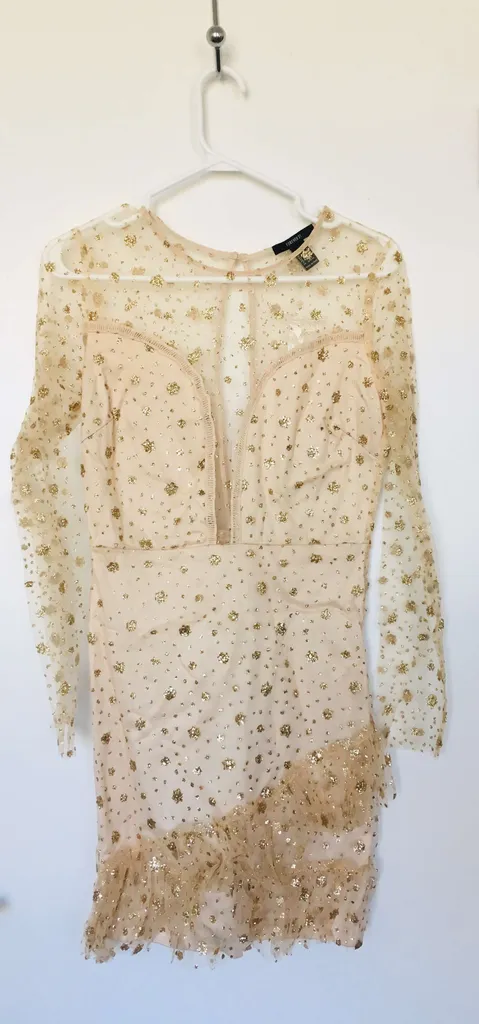 BNWOT Gold Star Dress (M) photo 1