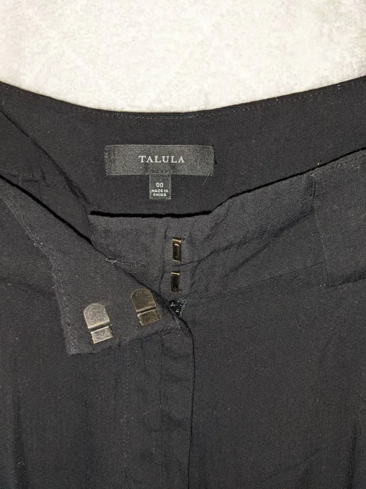 Black Talula Pants Sz 00 photo 1