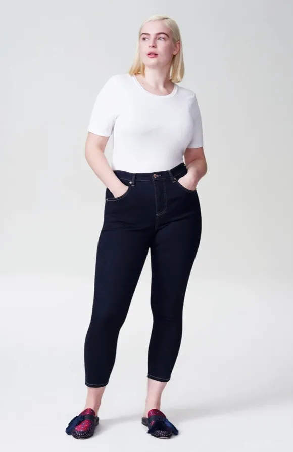 BNWT Universal Standard Seine High-Rise Skinny Jeans (Dark In... photo 1