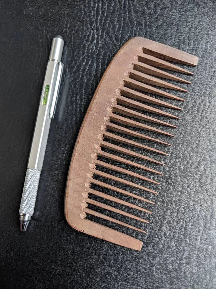 Antique Hand Carved Japanese Comb photo 1