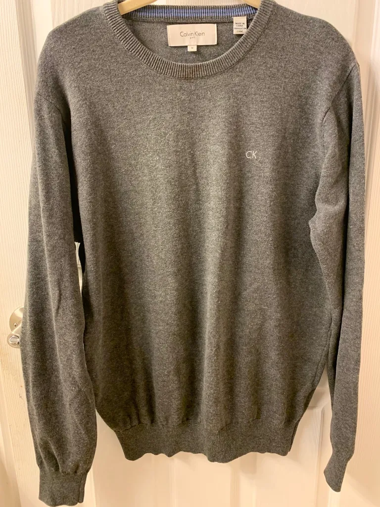 Gray Calvin Klein Golf Sweater, Medium photo 1