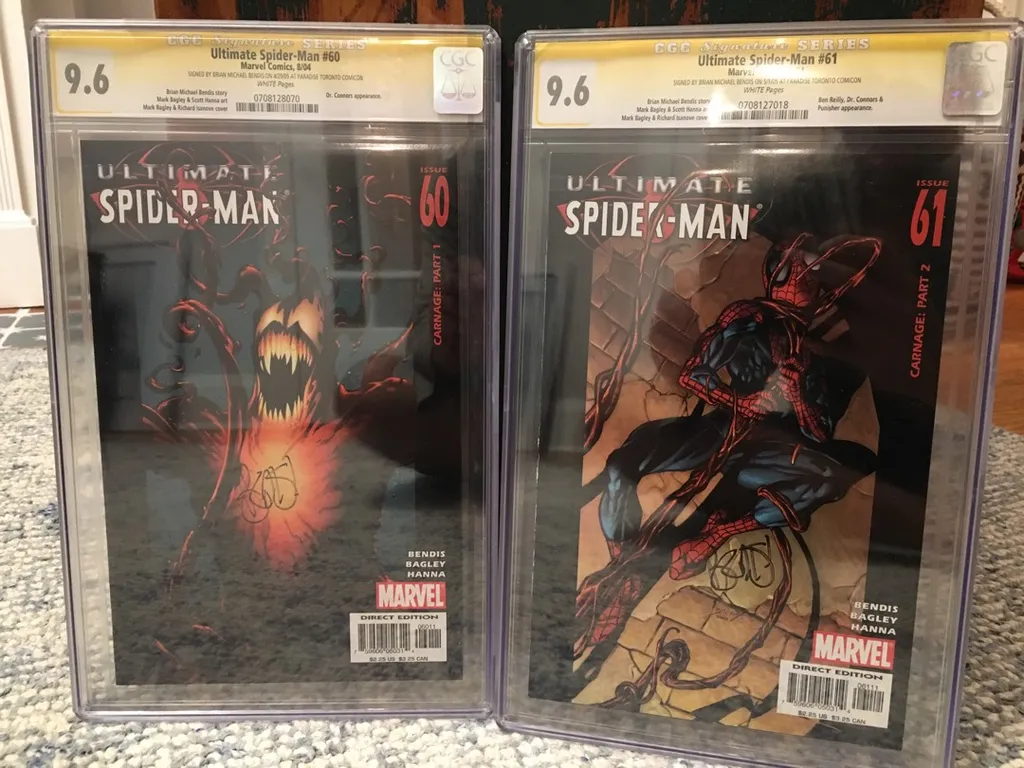 CGC signed Ultimate Spider-Man 60 & 61 - Carnage! (traded) photo 1