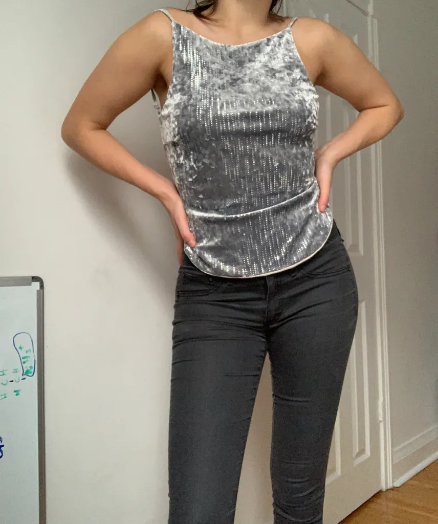 Vintage Designer Open Back Top photo 1