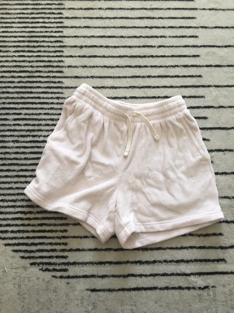 Everlane Terry Cloth Shorts in Lilac photo 1