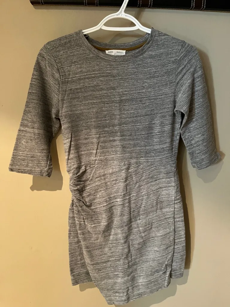 Grey Sleeved Zara Dress photo 1