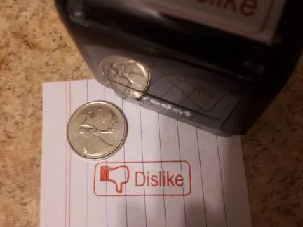 "Dislike" Self Inking Stamp photo 1