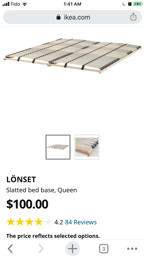 Lonset Slatted Base photo 1