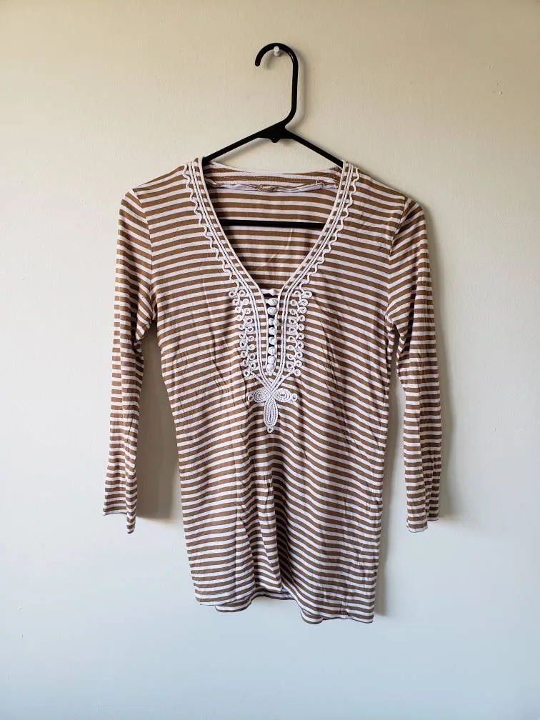 3/4 Sleeve J Crew Shirt - Size XS photo 1