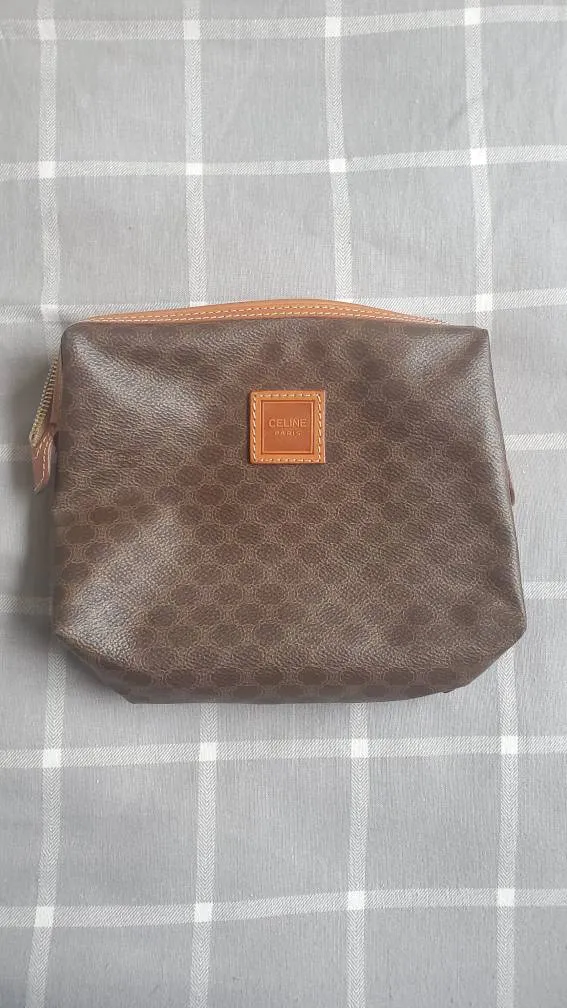 Authentic Celine Macadam Clutch Handbag photo 1