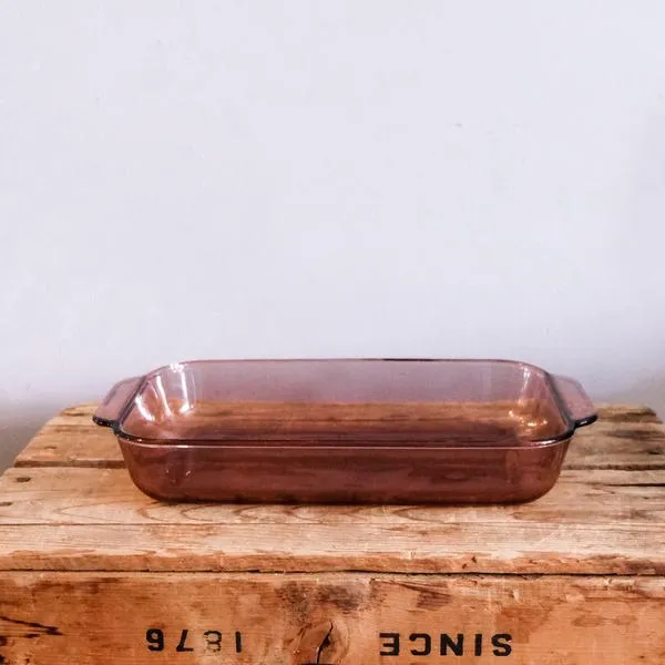 Cranberry Pyrex Baking Dish photo 1