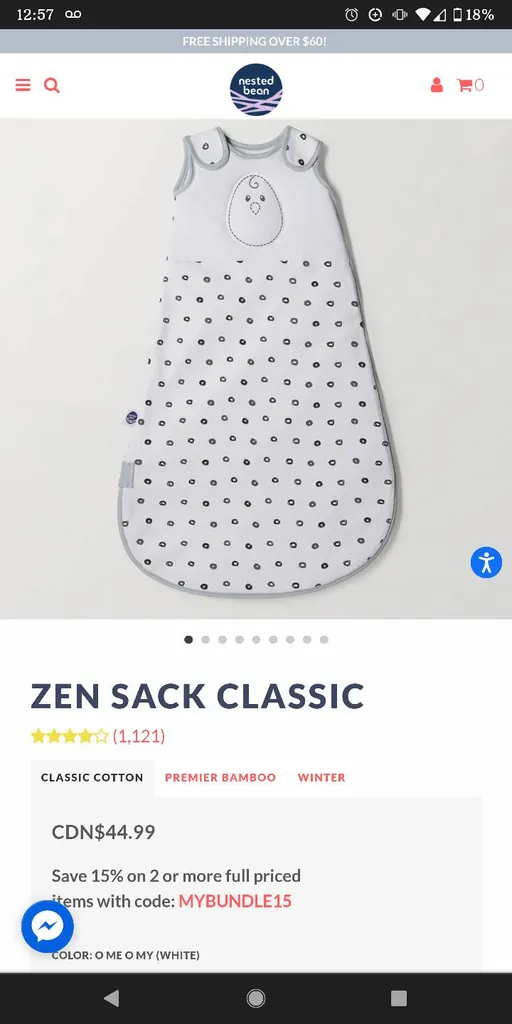 Nested Bean Sleep Sack photo 1