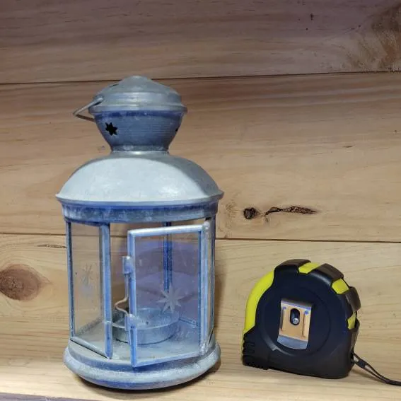 Metal & Glass Lantern photo 1