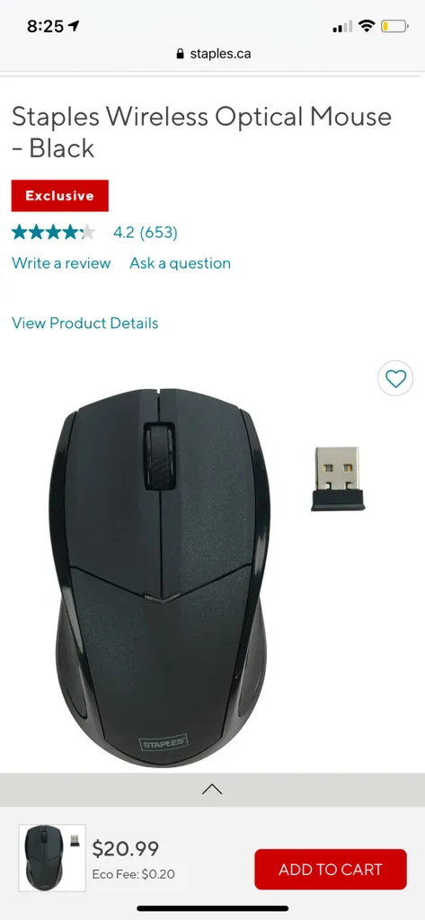 Staples Wireless Mouse photo 1