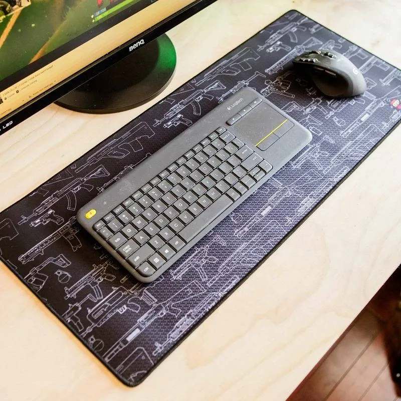 Big Mousepad - Carbon Fibre Guns - 70 X 30 X 0.4 Cm photo 1