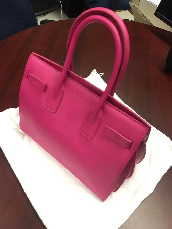 Saint Laurent Style Sac De Jour Hot Pink Bag photo 1