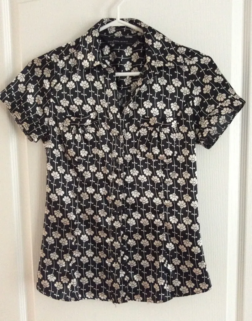 ZARA Button Up Blouse photo 1