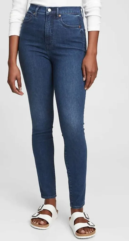 Size 27 GAP True Skinny Sky High Denim photo 1