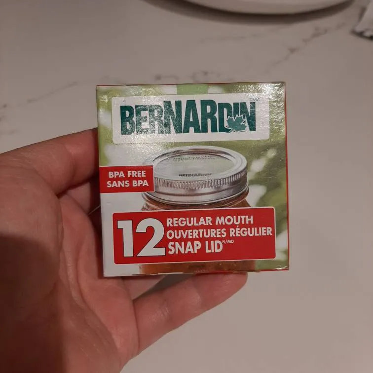 BNIB Bernardin Mason Jar Lids photo 1