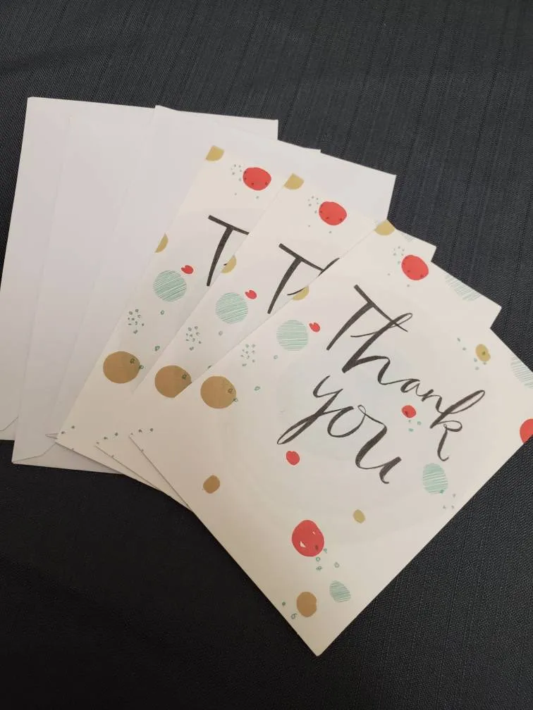 Free-- 3 Thank U Cards With Envelopes photo 1
